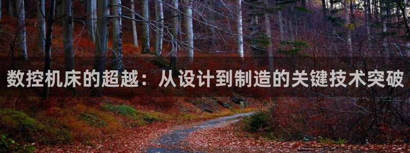 天辰娱乐地址：数控机床的超越：从设计到制造的关键技术突破