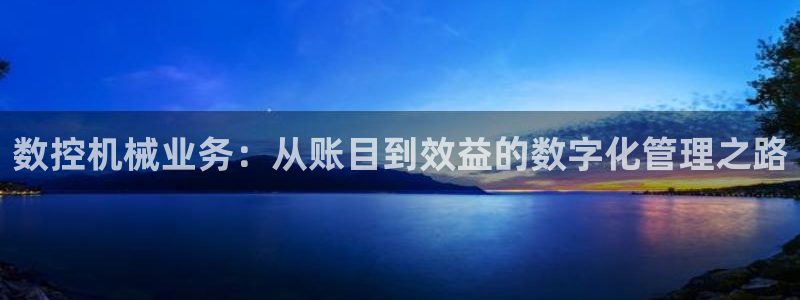 广东天辰娱乐:数控机械业务:从账目到效益的数字化管理之路
